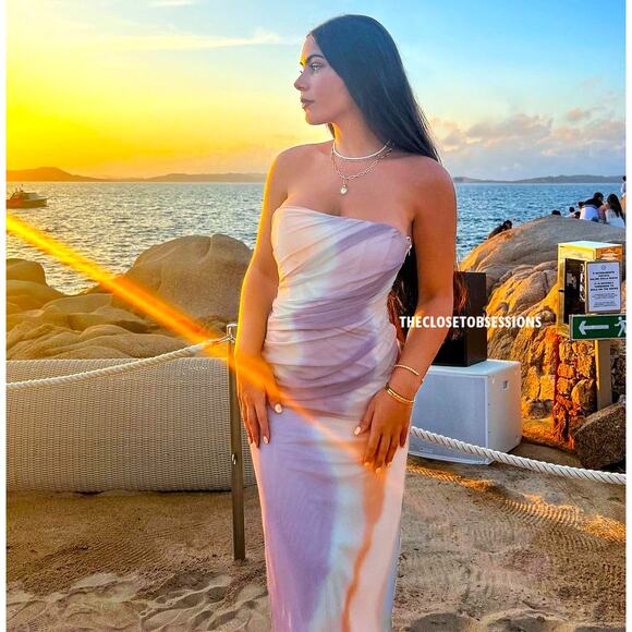 ZARA Ruched Midi Dress NWT - Picture 2 of 16